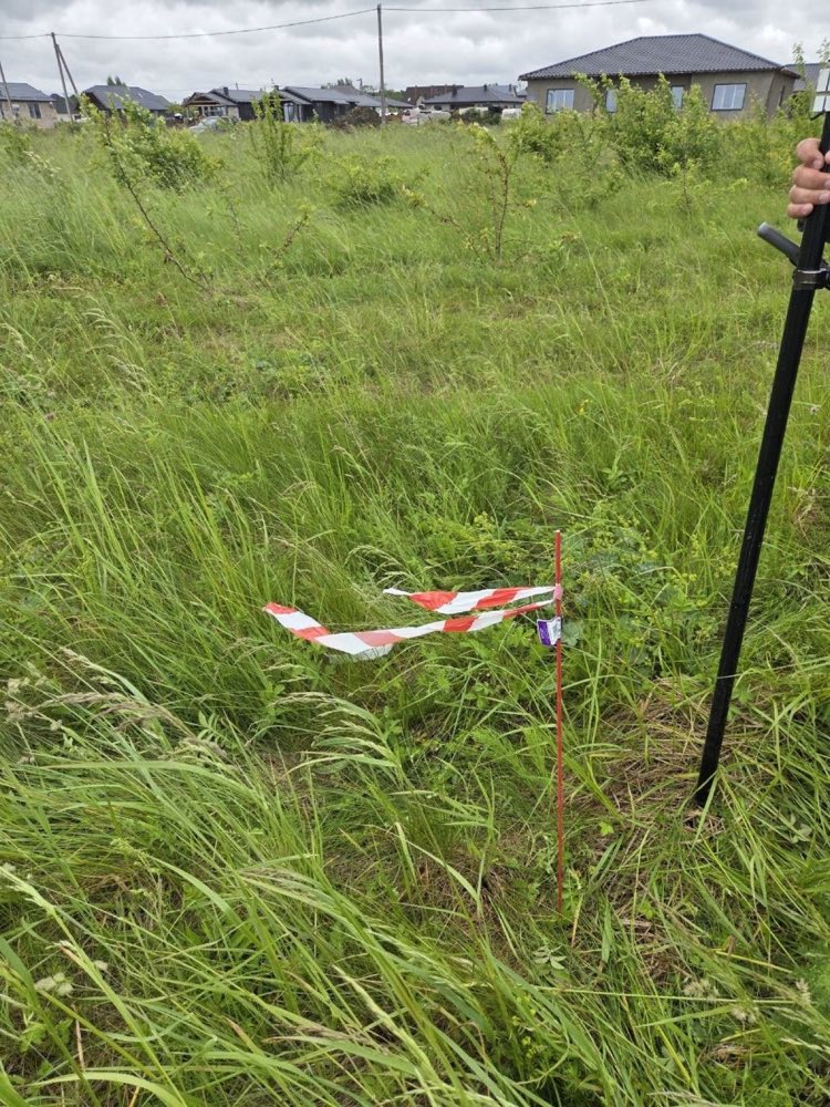 Коврово: граница участка, современные дома по соседству